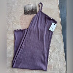 NWT Back Beat Co Hemp Rib One-shoulder Dress